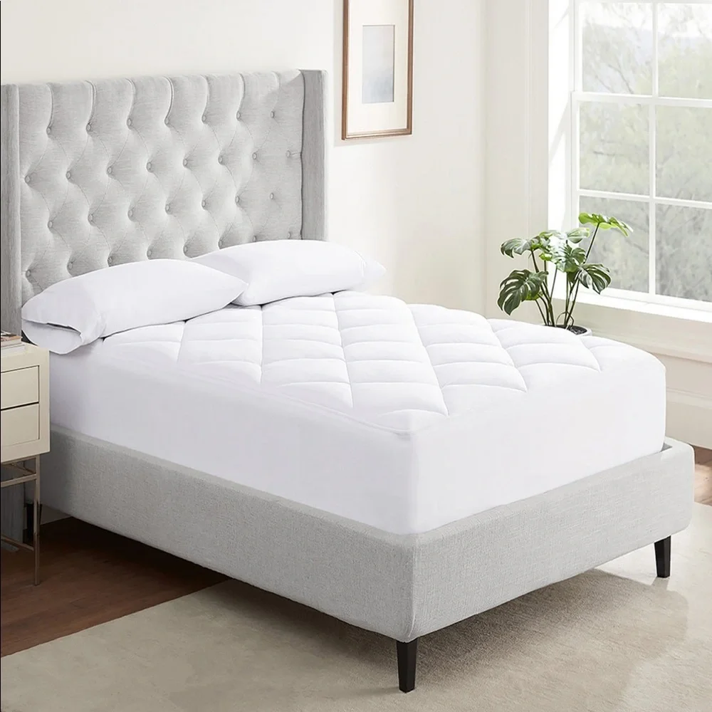 Serta Luxury Firm Antimicrobial Mattress Pad 300 Threadcount, Queen